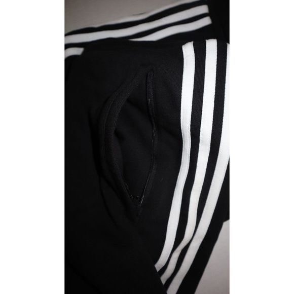 adidas Originals DH5798 Men's Sz XL Black/White 3-Stripes Cotton Shorts - Picture 8 of 9